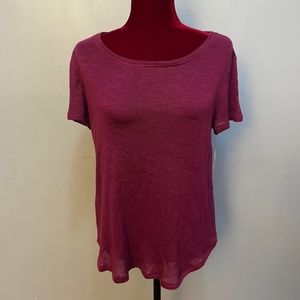 Bongo Girls Juniors Hatchi Knit Tee Beaujolais Size L